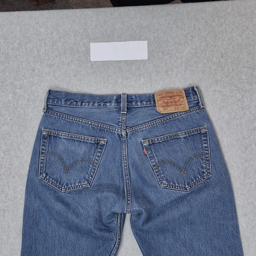 VINTAGE Levi's 501 Men Jeans 30X30 Blue Denim Original Fit Straight Y2K READ